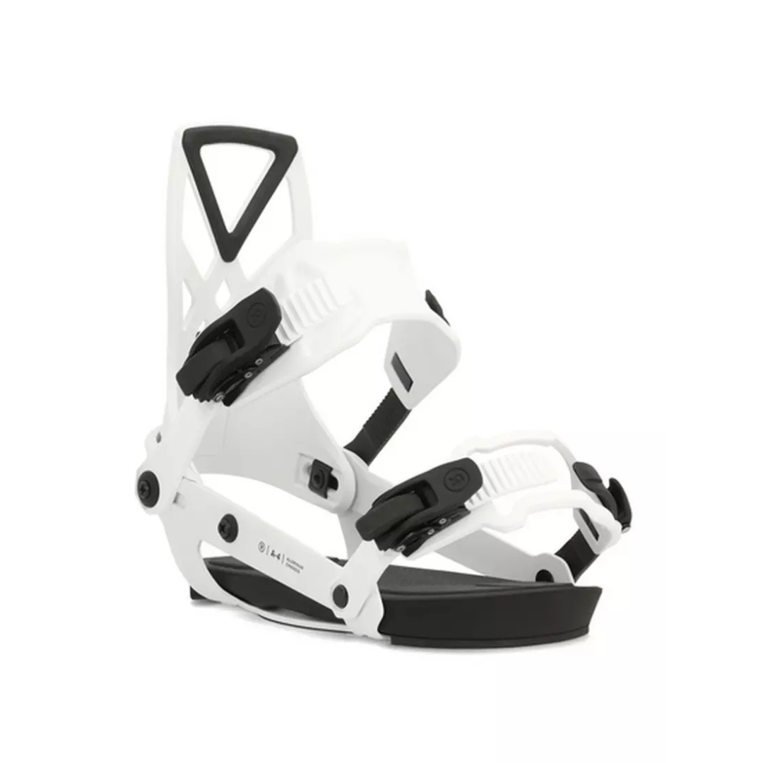 RIDE A-4 Snowboard Bindings White 2025 L