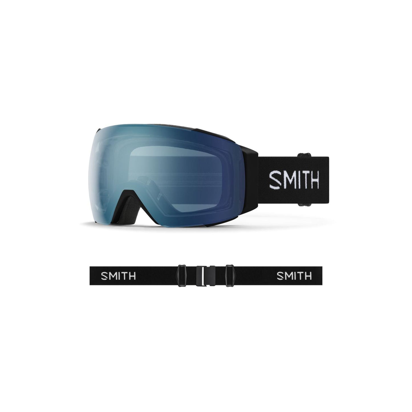 Antiparra SMITH Nieve Infantil Youth Daredevil Negro Brillante Azul Sensor Espejada Antifog