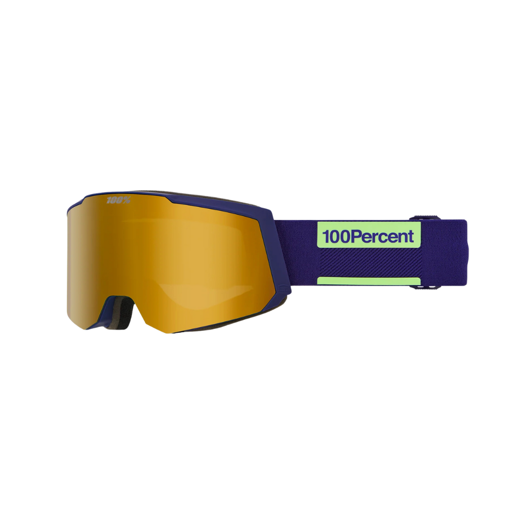 100% SNOWCRAFT S Goggle Snow Eggplant/HiPER® Green Mirror w/ Bonus HiPER® True Gold Mirror