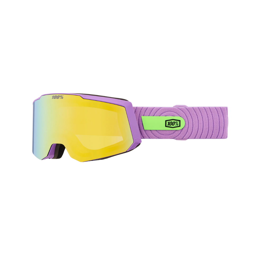 100% SNOWCRAFT S Goggle Snow Smoothie/HiPER® Yellow Gold Mirror w/ Bonus HiPER® Pink/Turquoise Mirror