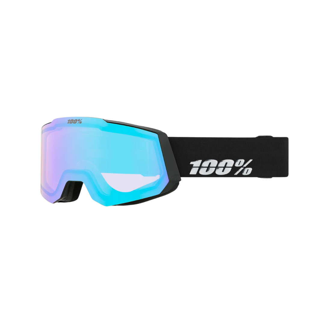 100 % SNOWCRAFT Goggle Snow Black/HiPER® Silver Mirror w/ Bonus HiPER® Pink/Turquoise Mirror