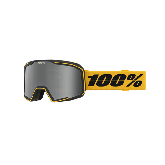 100% VALNOR Goggle Snow Black Camel/Silver Mirror