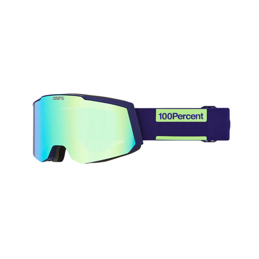 100% SNOWCRAFT S Goggle Snow Eggplant/HiPER® Green Mirror w/ Bonus HiPER® True Gold Mirror