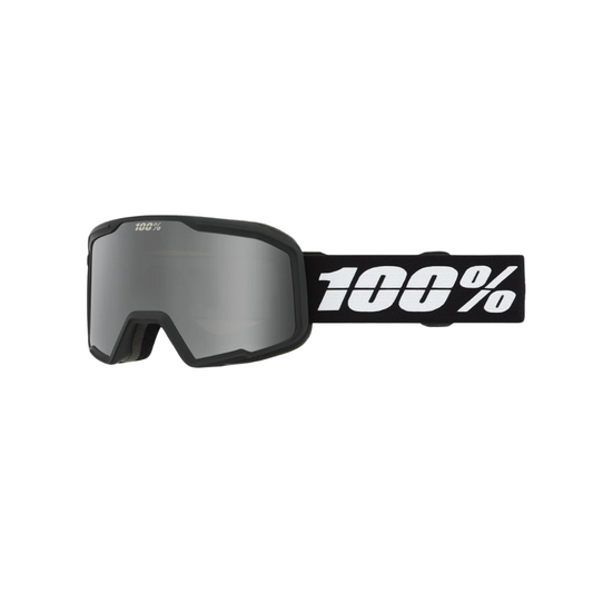 100% VALNOR Goggle Snow Black/Silver Mirror