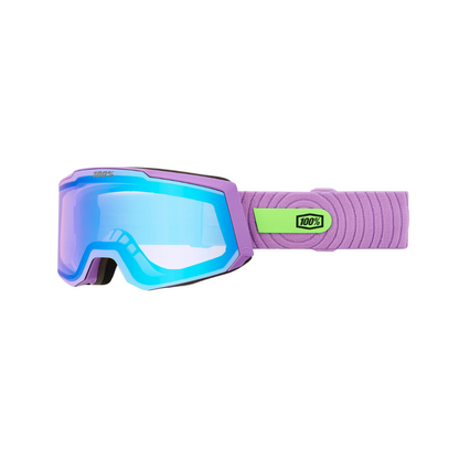 100% SNOWCRAFT S Goggle Snow Smoothie/HiPER® Yellow Gold Mirror w/ Bonus HiPER® Pink/Turquoise Mirror