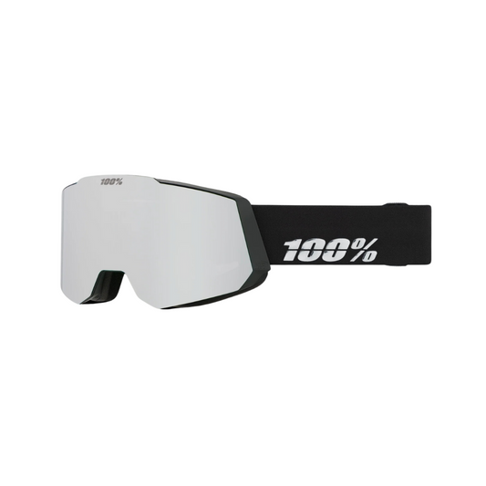 100 % SNOWCRAFT Goggle Snow Black/HiPER® Silver Mirror w/ Bonus HiPER® Pink/Turquoise Mirror