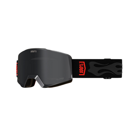 100% NORG Goggle Snow Max Palm/HiPER® Black Mirror w/ Bonus HiPER® Dark Red Mirror