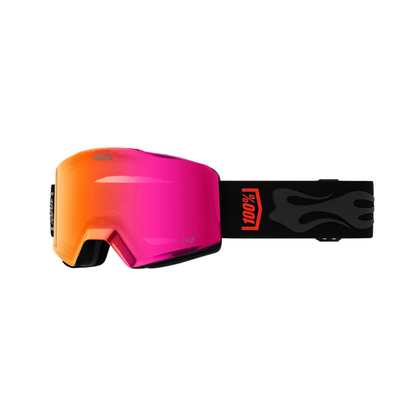 100% NORG Goggle Snow Max Palm/HiPER® Black Mirror w/ Bonus HiPER® Dark Red Mirror