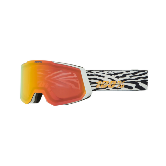 100% SNOWCRAFT Goggle Snow Kano/HiPER® Orange Mirror w/ Bonus HiPER® Pink/Turquoise Mirror
